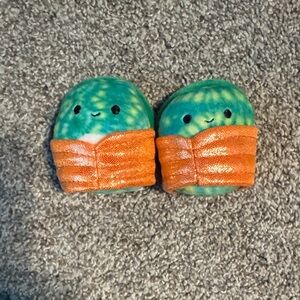 Squishmallows Green and Orange Stuffed Animals